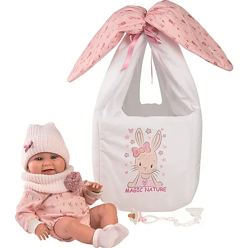 Llorens Babypuppe Nica mit Tragetasche - 40 cm
