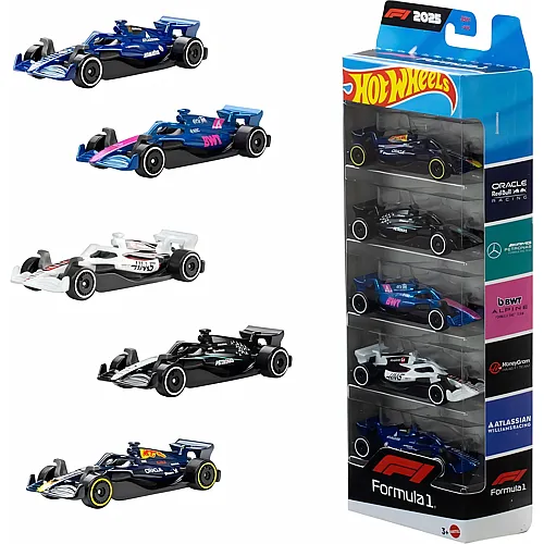 Hot Wheels HW Formel 1 5er-Pack