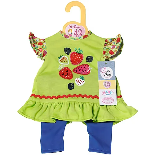 Zapf Creation Dolly Moda Shirt & Leggings Erdbeeren (43cm)