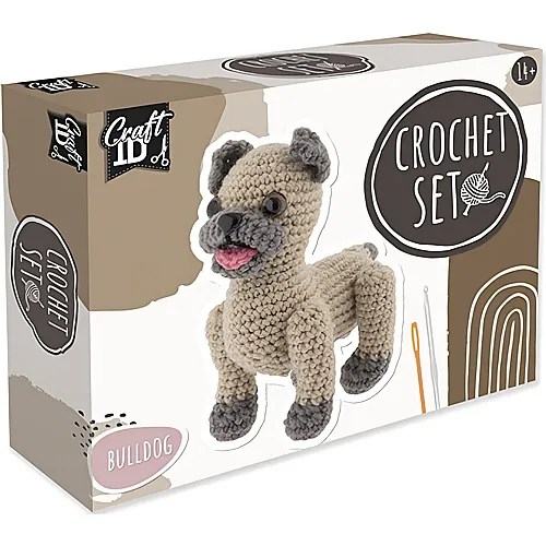 Craft ID H�kelset Bulldogge 100% Polyester Garn