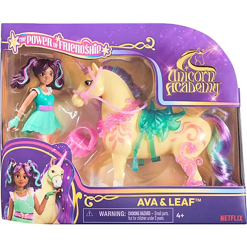 Spin Master Unicorn Academy Ava und Einhorn Leaf mit echter M�hne und Schweif