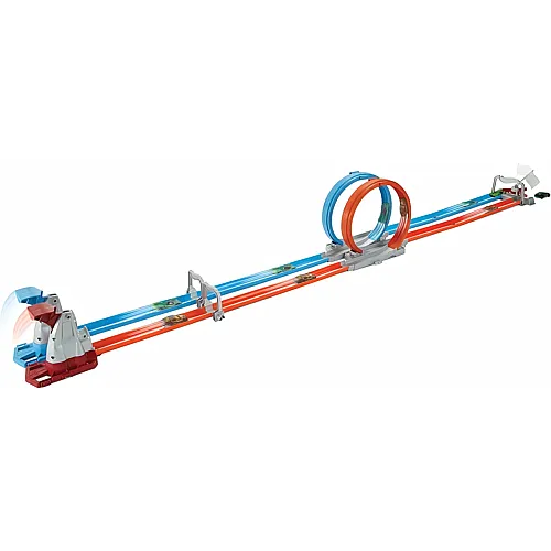 Hot Wheels Action Zweispurige Looping Rennstrecke - 1:64