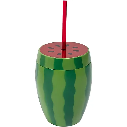 Boland Wassermelonenbecher mit Strohhalm - 750 ml