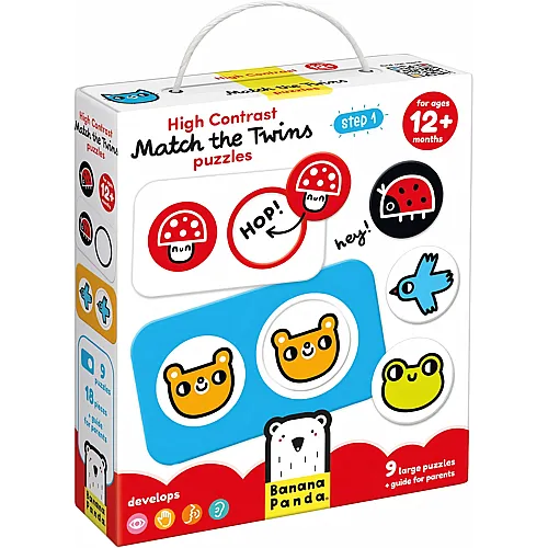 Banana Panda Puzzle 8in1 Finde die Zwillinge (2Teile)