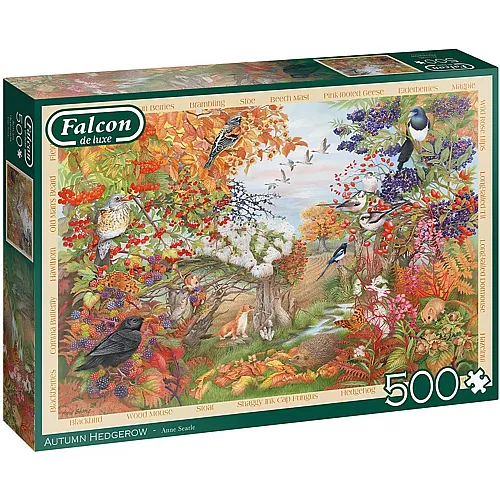Falcon Puzzle Anne Searle Autumn Hedgerow - 500 Teile
