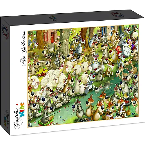 Grafika Puzzle Art Collection Fran�ois Ruyer Grafika Kids W�lfe! - 12 Teile