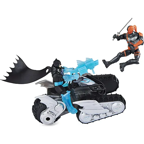 Bat-Tech-Geländefahrzeug mit Batman und Deathstroke 10cm