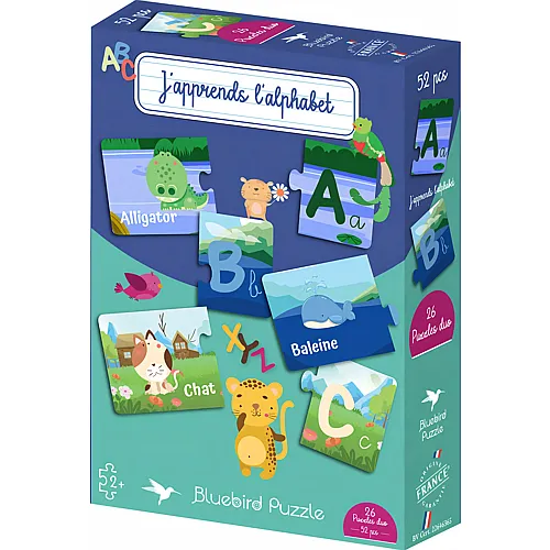 Bluebird Puzzle The Alphabet - 52 Teile