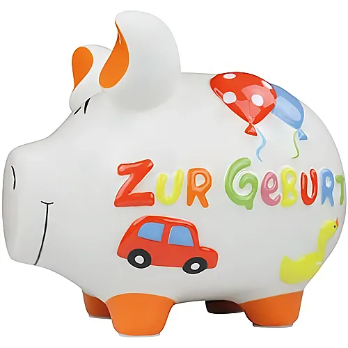 KCG Keramik-Sparschwein Zur Geburt - 17 cm