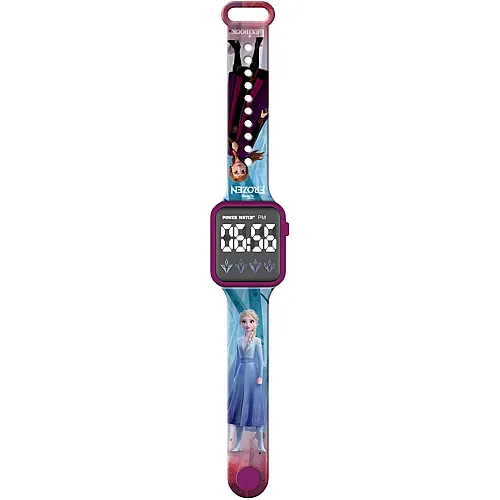 Digitaluhr, 12- oder 24-Stunden-Anzeige Blau/Violett