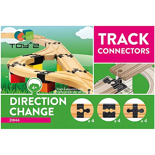 Toy2 Schienenverbinder Richtungswechsel (12Teile)