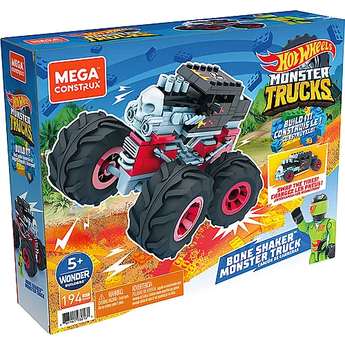 Mega Construx Hot Wheels Monster Trucks Bone Shaker (194Teile)