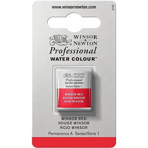 Winsor & Newton Professional Water Colour Aquarellfarbe Winsorrot - 1/2 Napf