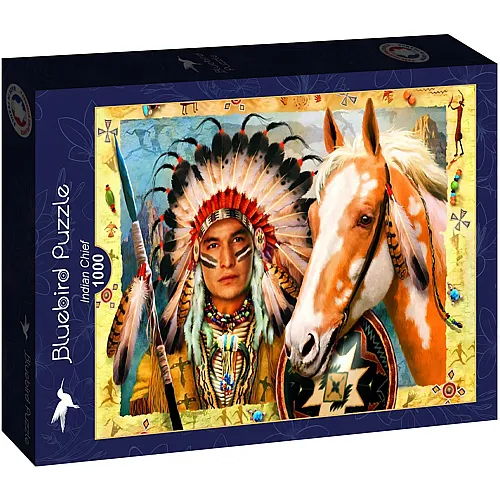 Bluebird Puzzle Robinson Howard Indian Chief - 1000 Teile