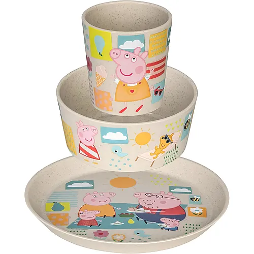 Kindergeschirr Peppa Pig - 3 Teile