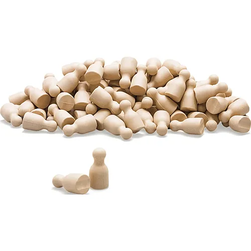 Spielfiguren / Halmakegel Natur - 100 Teile