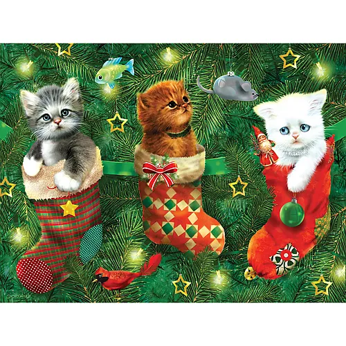 SunsOut Puzzle Puzzle 300 Teile Str�mpfe voll K�tzchen