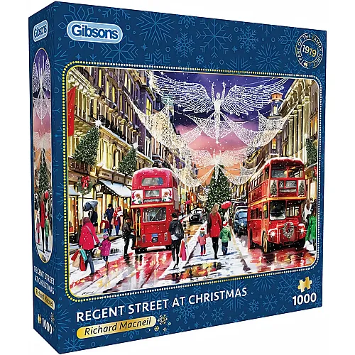 Gibsons Puzzle Richard Macneil Regent Street at Christmas - 1000 Teile