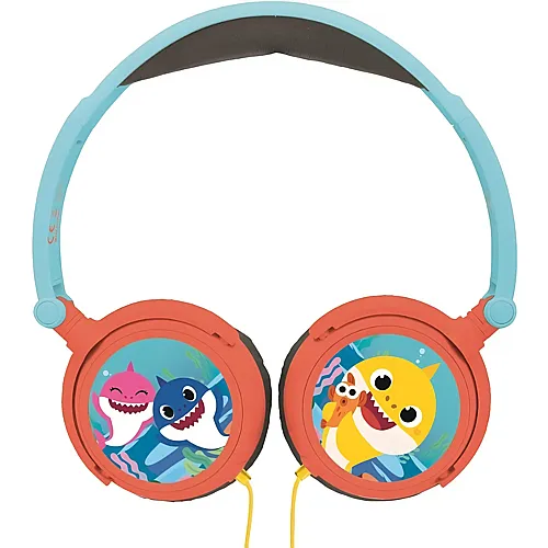 Lexibook Baby Shark Stereo-Kopfhrer, faltbar, kabelgebunden, mit kindersicherer Lautstrke