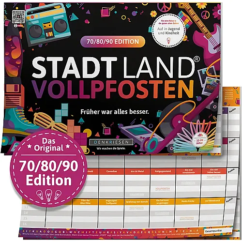 Denkriesen Stadt Land Vollpfosten 70/80/90 Edition - Fr�her war alles besser.