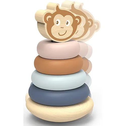 Speedy Monkey Stapelspielzeug kugelnder Affe