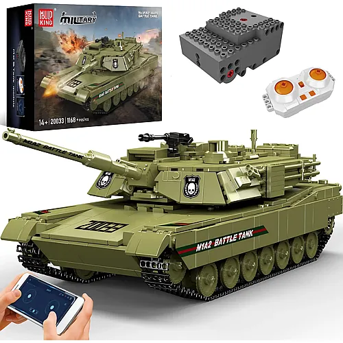Mould King Panzer MIA2 mit Sound, APP und Ferngesteuerung (20033)