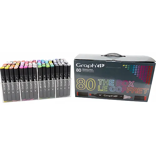 Graph'it Coffret 80 Marqueurs Avec Presentoir DE Bureau 4 CO