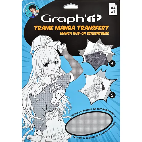 Graph'it Trame Transfer Manga Tartan A4
