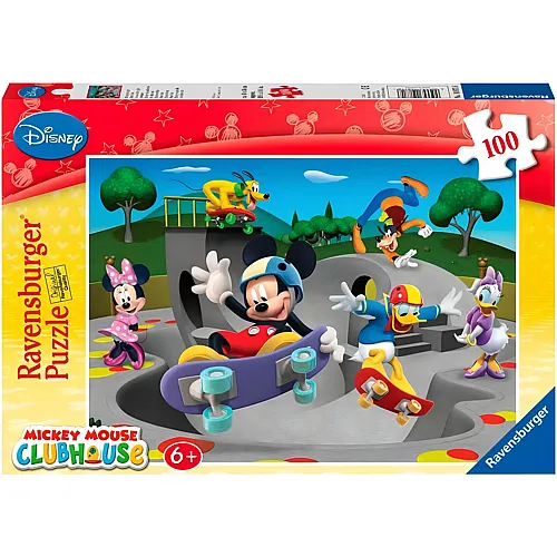 Ravensburger Puzzle Mickey Mouse Mickys lustiger Skate-Club - 100 Teile