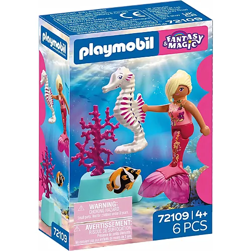 PLAYMOBIL Fantasy & Magic Meerjungfrau mit Seepferdchen 72109