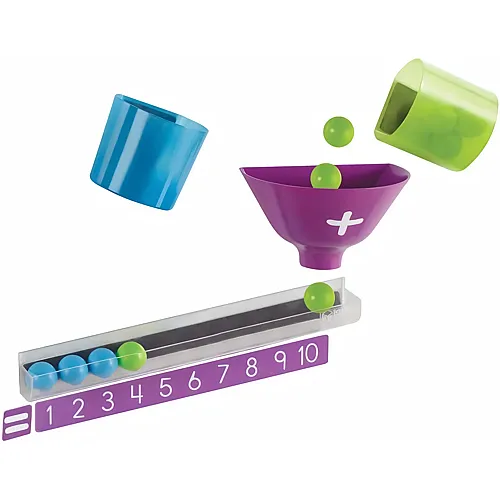 Learning Resources Magnetische Additionsmaschine, Alter 4+, Rechnen Lernen mit B�llen, Bechern und Z�hlleiste am Whiteboard
