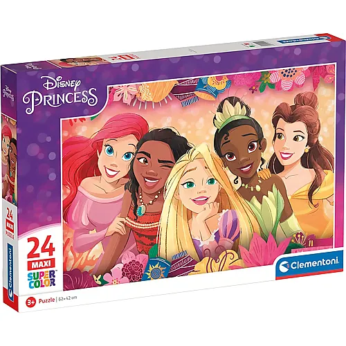 Clementoni Puzzle Supercolor Maxi Disney Princess (24XXL)
