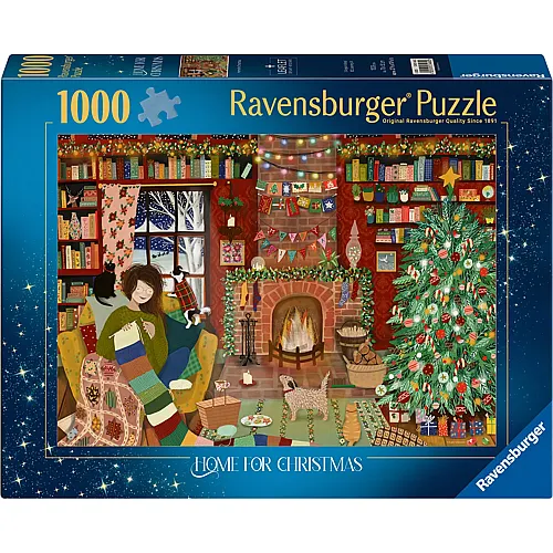 Ravensburger Puzzle Besinnliche Weihnachten zu Hause (1000Teile)