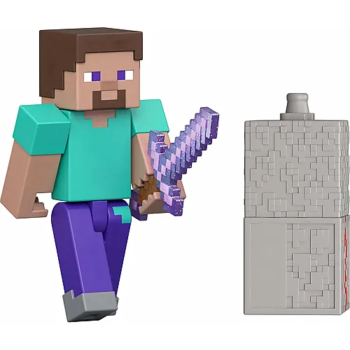 Steve mit Zubeh�r und Redstone-Bauteil 8cm