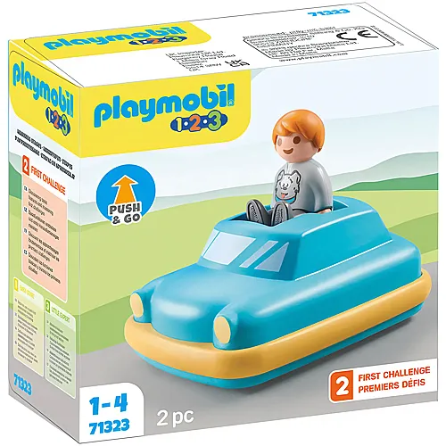 PLAYMOBIL 1.2.3 Push & Go Car (71323)