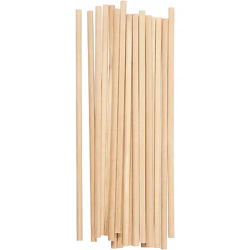 Creativ Company Runde Holz-Bastelst�be - 20 Teile