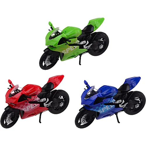 Johntoy Rennmotorrad im Karton 3 sortiert