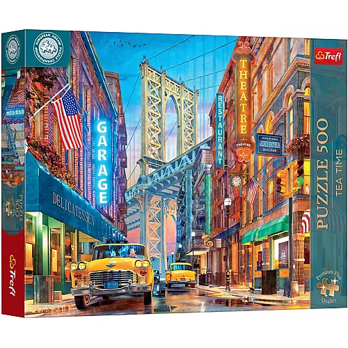 Tea Time - Blick auf die Manhattan Bridge 500Teile