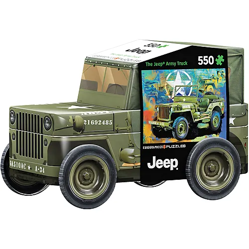 Milit�r Jeep in Blechdose 550Teile