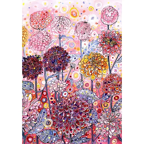 Grafika Puzzle Art Collection Pink Dahlias - 1000 Teile