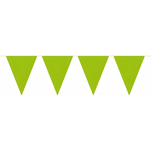 Folat Limettengr�ne Wimpelkette, 10 m.