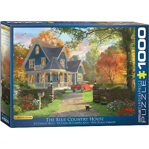 Eurographics Puzzle Dominic Davison - The Blue Country House - 1000 Teile