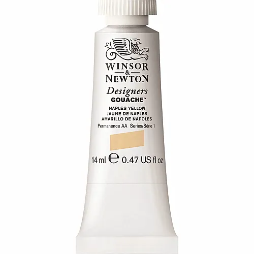 Winsor & Newton Designers Gouache Wasserbasierte K�nstlerfarbe Neapelgelb - 14 ml