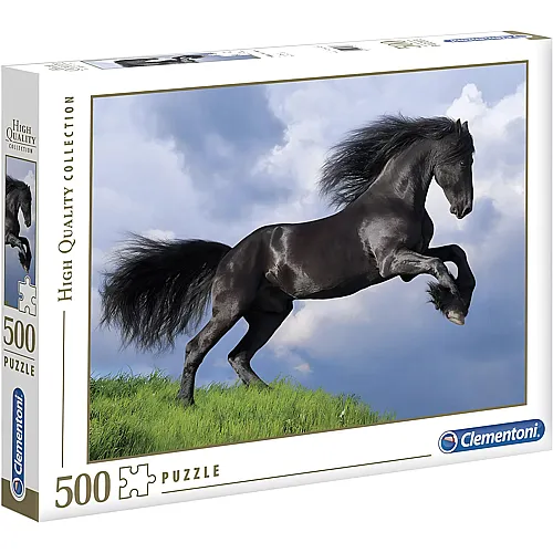 Clementoni Puzzle High Quality Collection Fresian Black Horse (500Teile)
