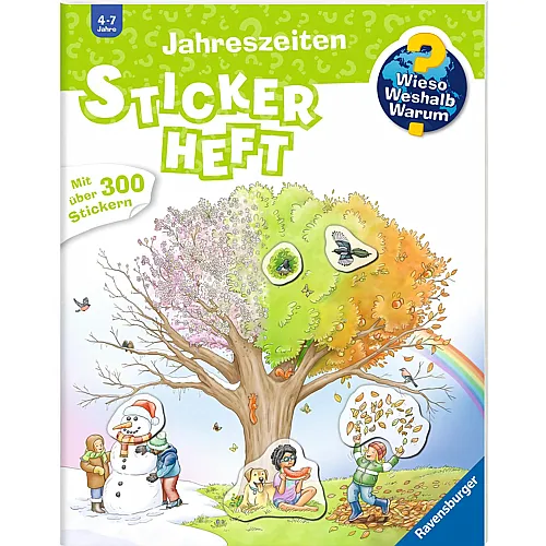 Ravensburger Wieso? Weshalb? Warum? Stickerheft Jahreszeiten