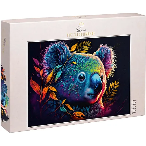 Bunt geschmückter Koala 1000Teile