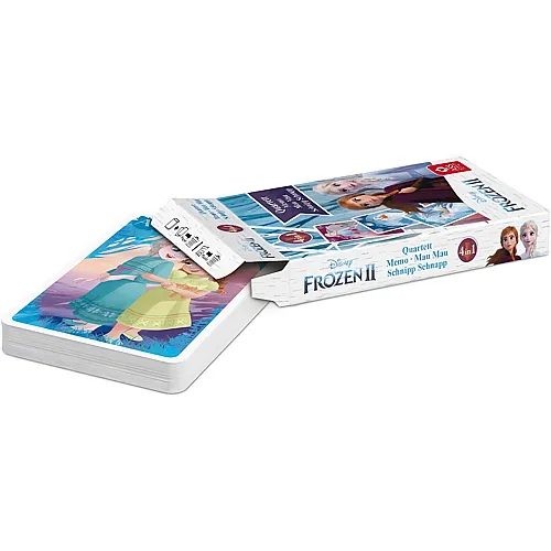 ASS Altenburger Disney Frozen 4in1 Quartett, Memo, Mau Mau, Schnipp Schnapp