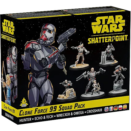 Atomic Mass Games Star Wars: Shatterpoint � Kloneinheit 99, Squad-Erweiterung, Tabletop, 2 Spieler, Ab 14+ Jahren, 90-120 Minuten