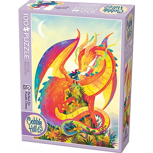 Cobble Hill Puzzle 100 Teile XXL Teile - Rainbow Dragon
