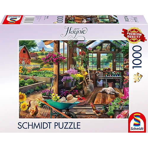 Schmidt Puzzle Jef Haynie Gartenhaus - 1000 Teile